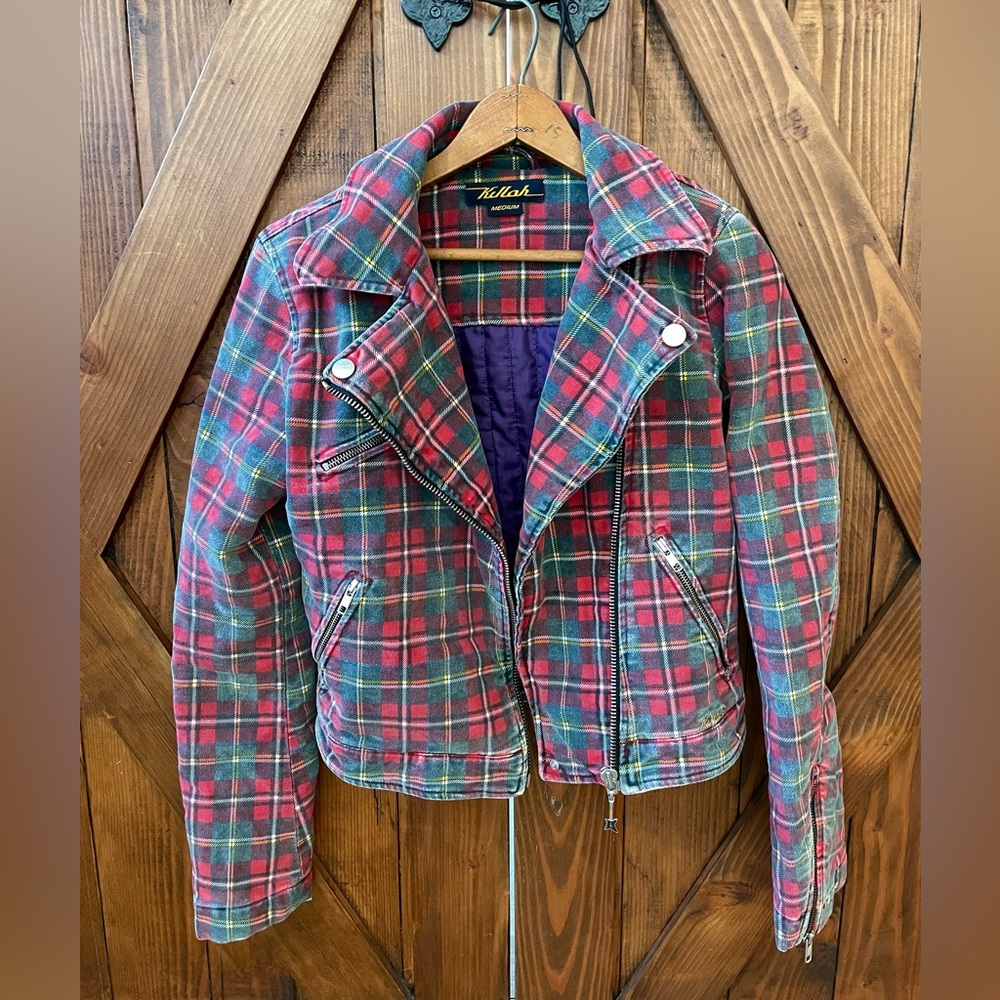 Rare VINTAGE KILLAH Motorcycle Bomber Jacket!